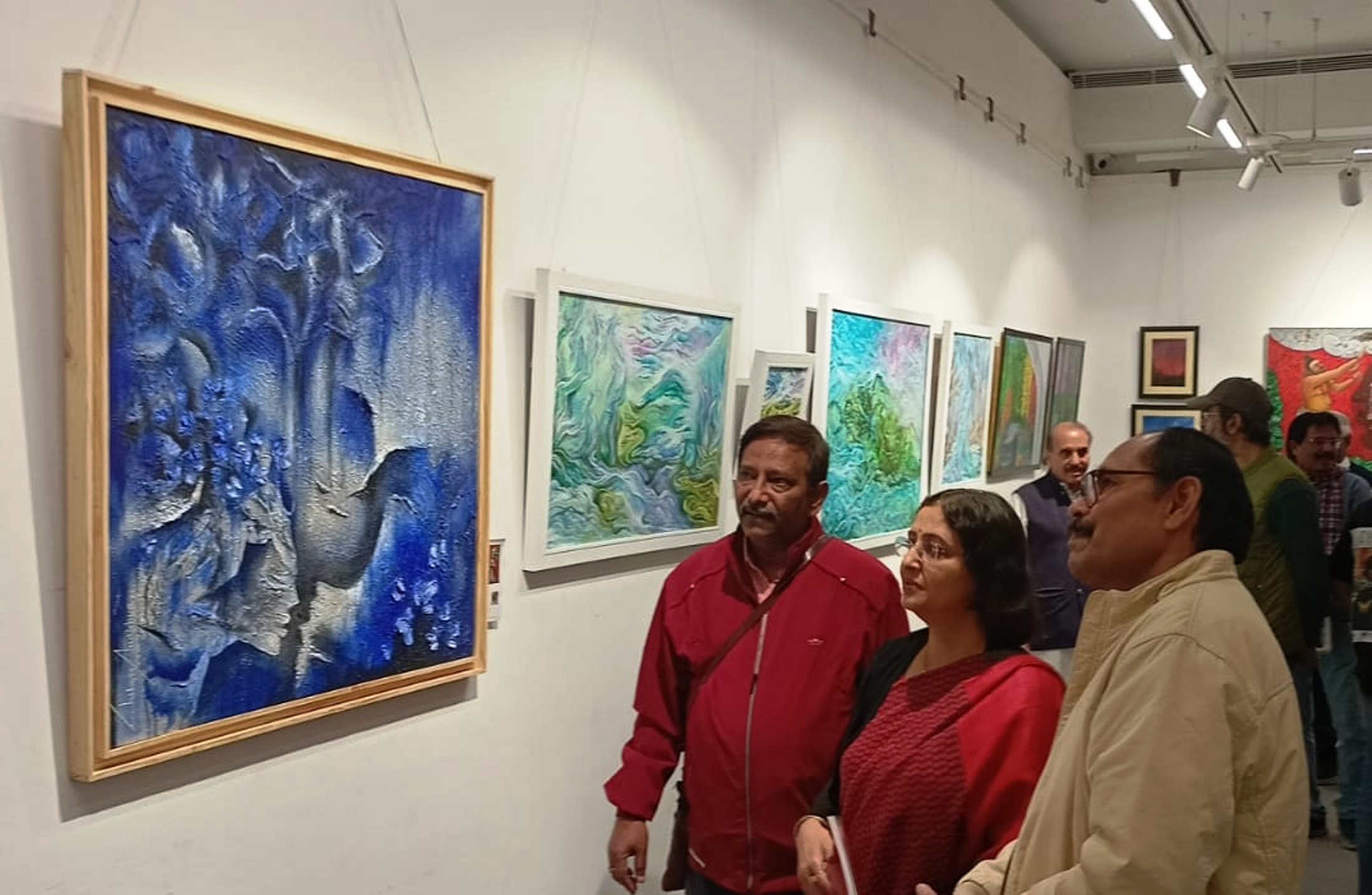Chetan Oudhichya's Paintings Showcased in Annual Art Exhibition