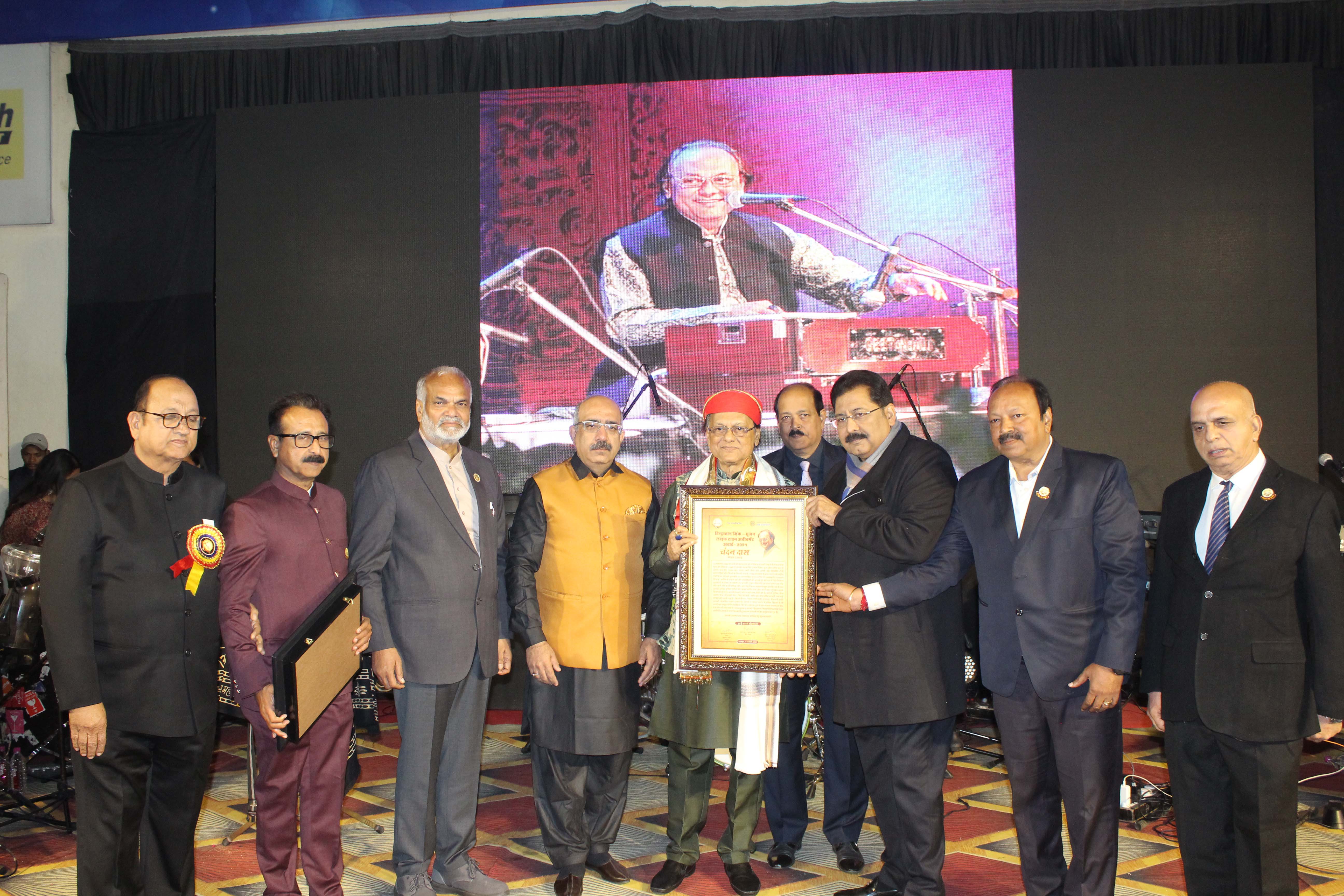 Enchanting Evening at Lok Kala Mandal as Ghazal Maestro Chandan Das Receives Lifetime Achievement Award