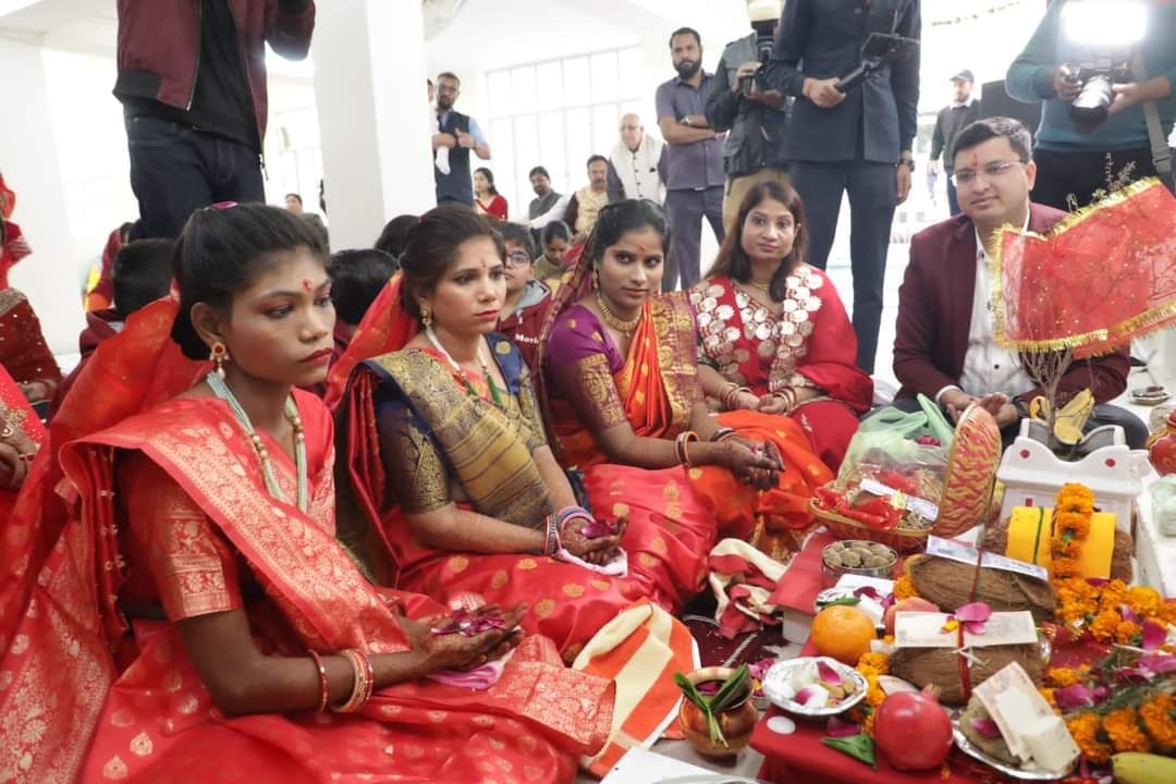The wedding festivities for the orphan and mute-deaf girls