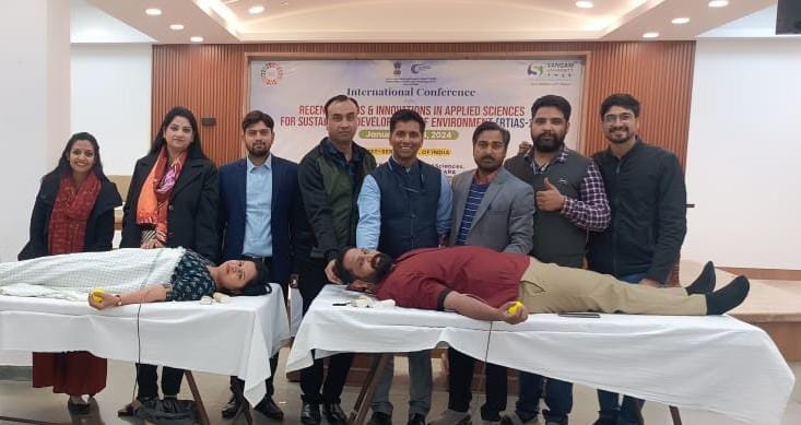 Blood Donation Camp Organized at Sangam University 