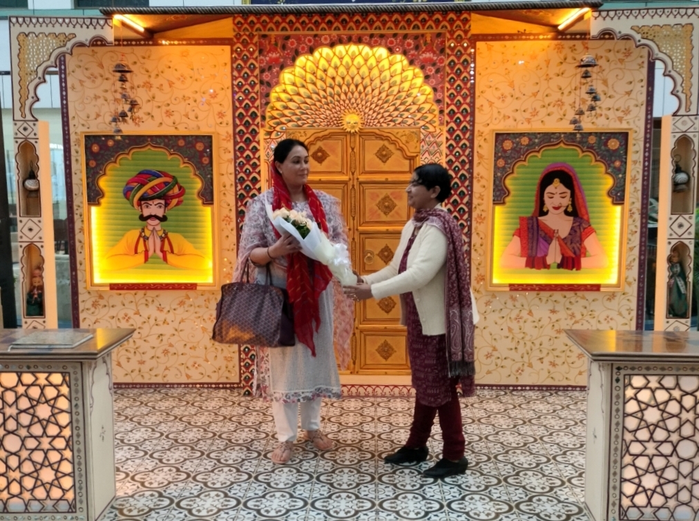 उप मुख्यमंत्री दियाकुमारी पहुंची उदयपुर, एयरपोर्ट पर स्वागत