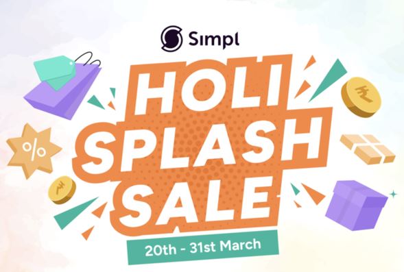 Simpl Announces Holi Splash Sale from March 20-31st on Products from Hundreds of D2C Brands