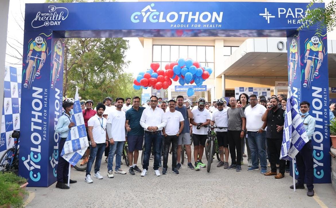 Paras Health, Udaipur Hosts 'Cyclothon for Health' on World Health Day