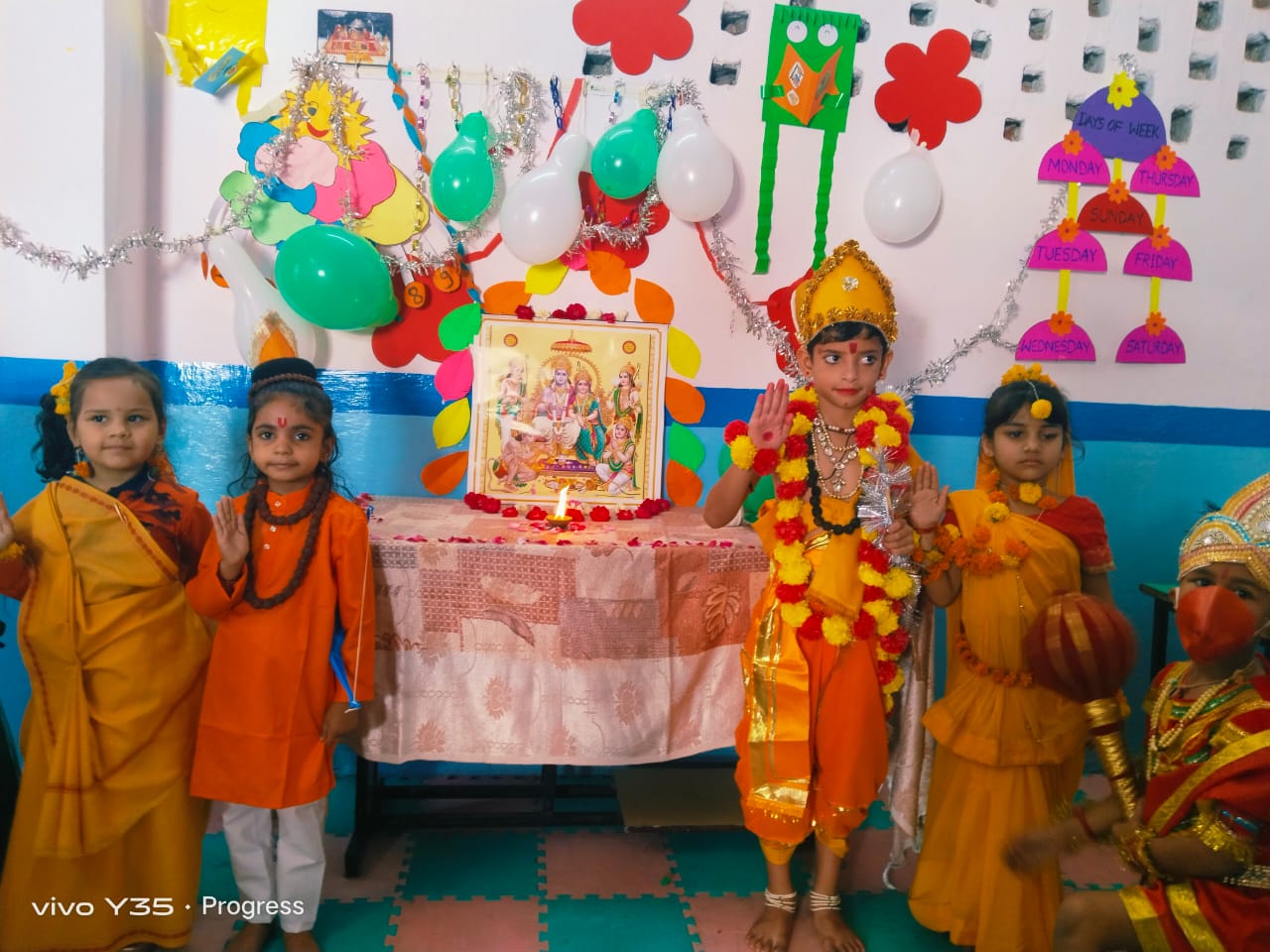 भूपाल नोबल्स पब्लिक स्कूल में राम जन्मोत्सव धूमधाम से मनाया