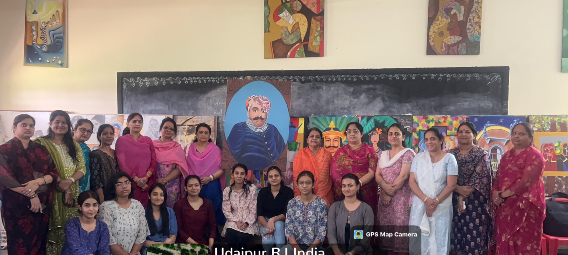 Bhupal Nobles Girls College Hosts Grand Art Exhibition on World Art Day, Showcases 102 Paintings