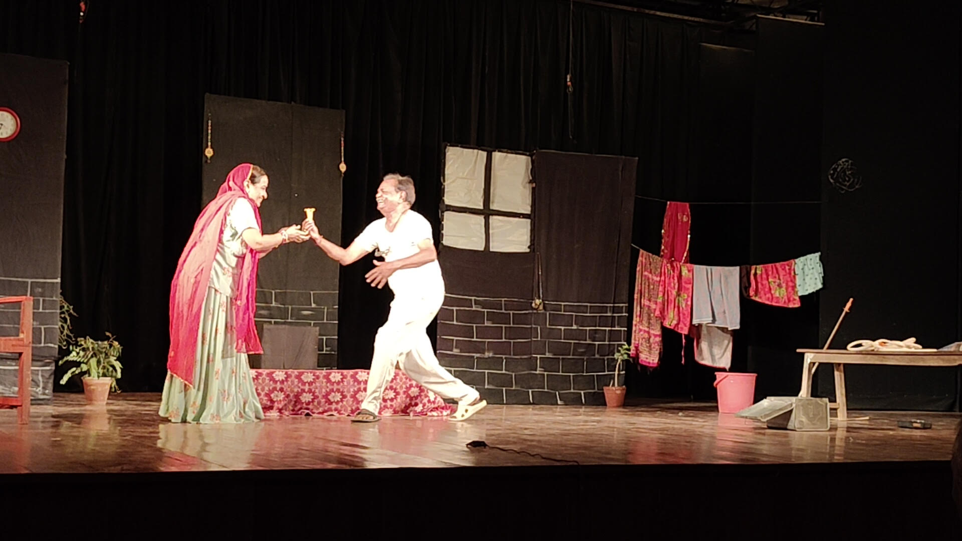 Performance of 'Sankraman' Play at Darpan Auditorium, Shilpgram