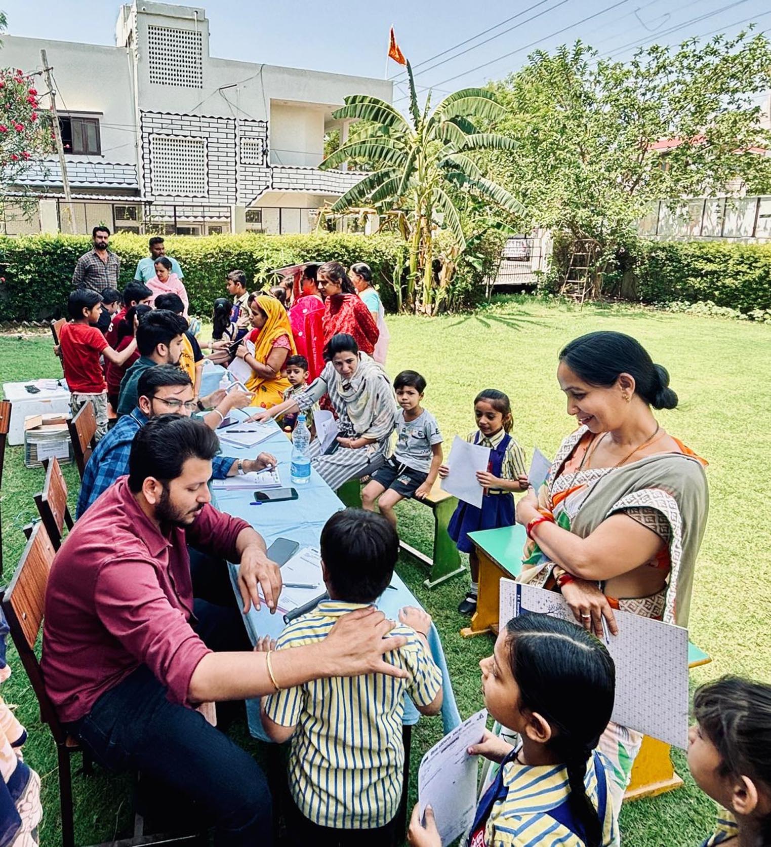 More than 150 children received free medical advice
