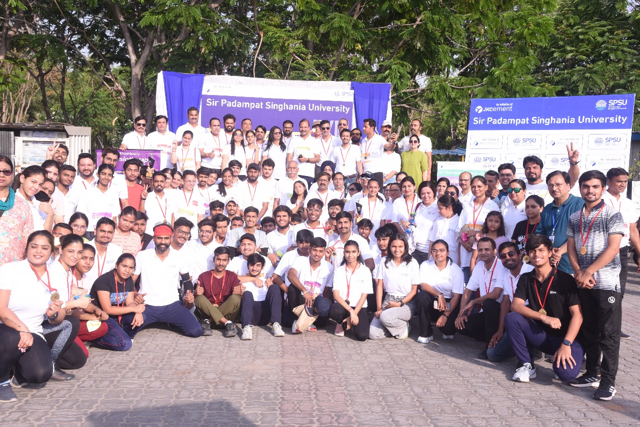 SPSU's Spectacular 5KM Walkathon at Fatehsagar Lake Promoting Sustainability