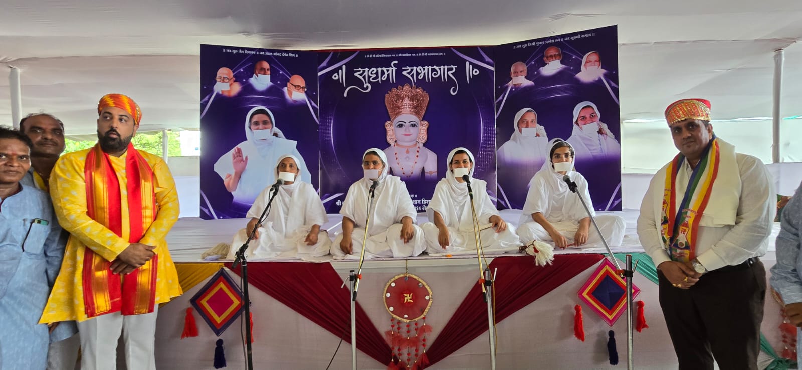 ###Grand Chaturmas Entry Ceremony by Shraman Sangh Jain Divakari
