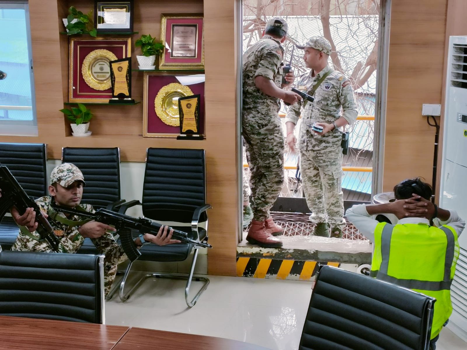  ###Mock Drill at Zinc Smelter Debari with ATS for Terrorist Attack and Hostage Rescue