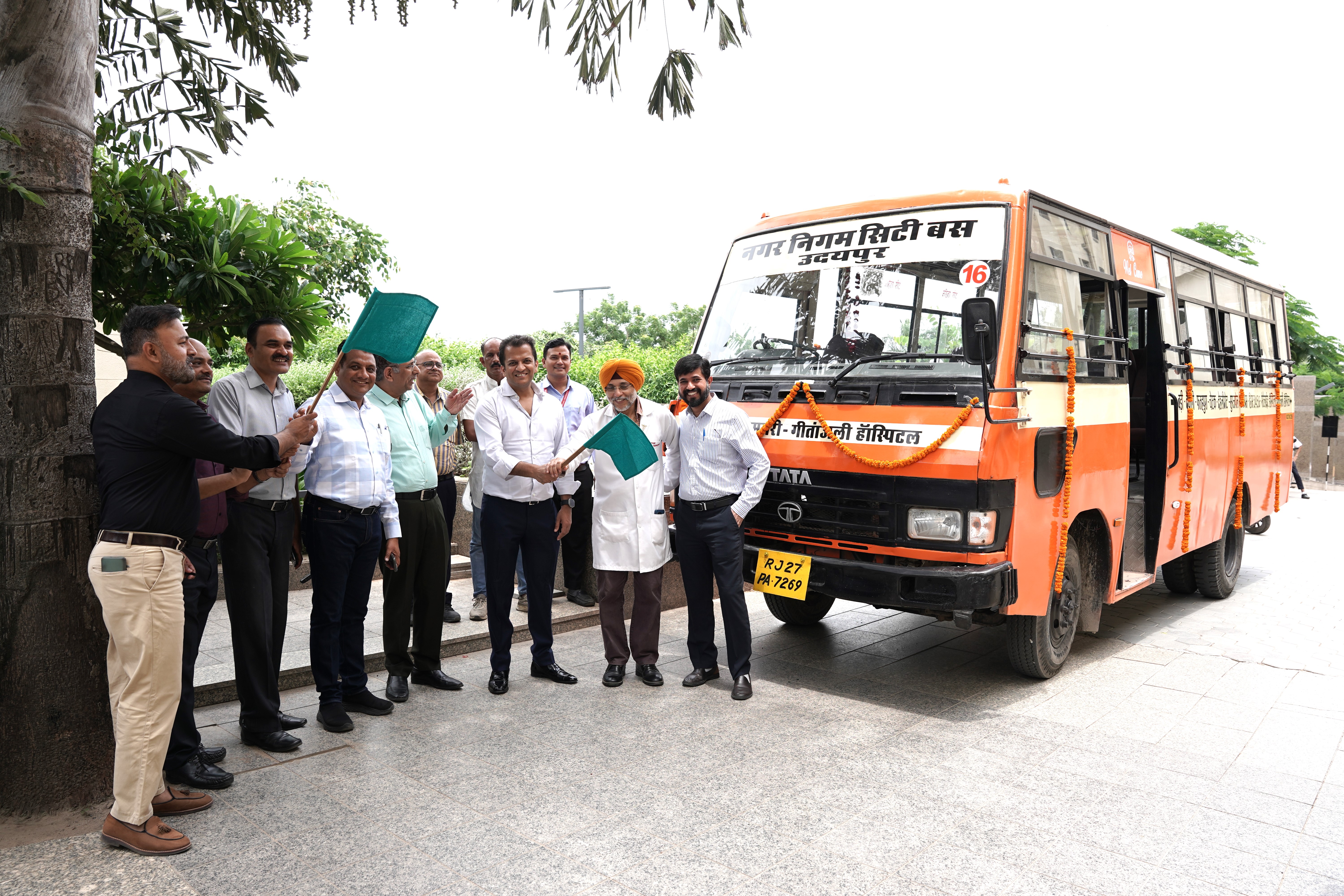 ### City Bus Flagged Off at Geetanjali Hospital