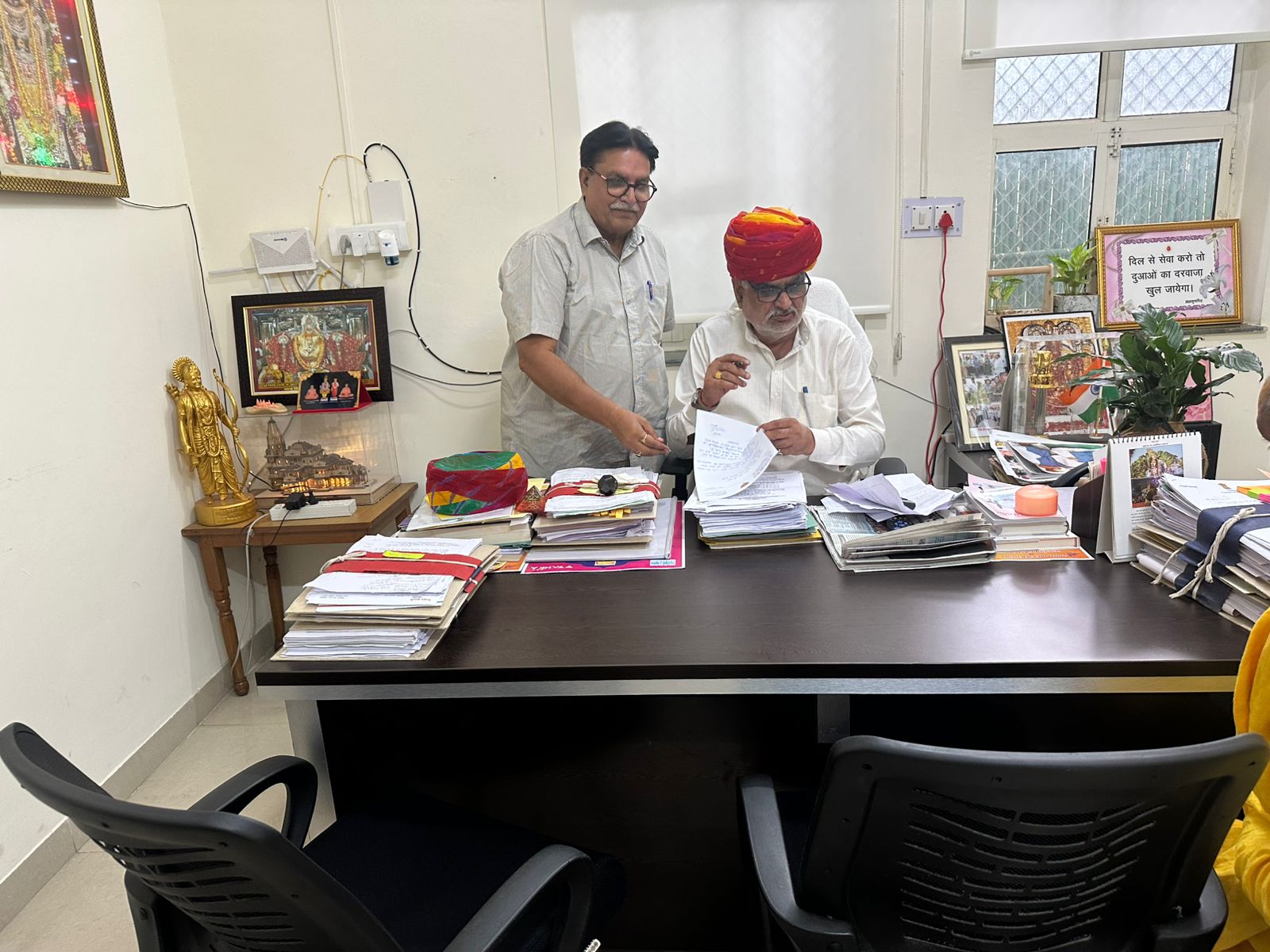 भीण्डर-कानोड़ पालिका में बजट के लिए मंत्री के समक्ष रखी मांग