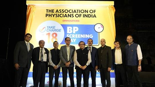 API and Glenmark Launch “National BP Screening Day” Initiative