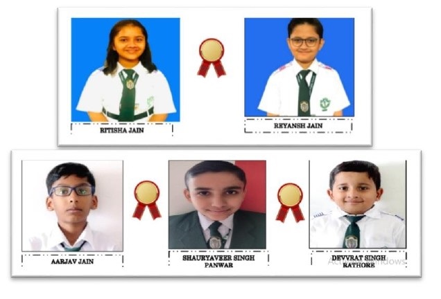 डी पी एस उदयपुर के विद्यार्थियों ने साइबर ओलंपियाड में राष्ट्रीय स्तर पर पहचान बनायी