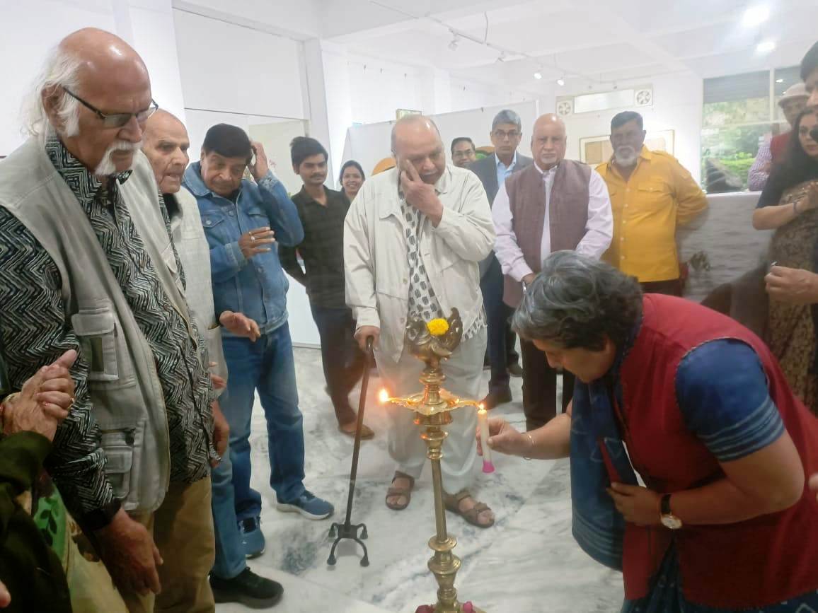 Exhibition of Renowned Artist Vidyasagar Upadhyay’s Paintings Inaugurated at Takhaman 28