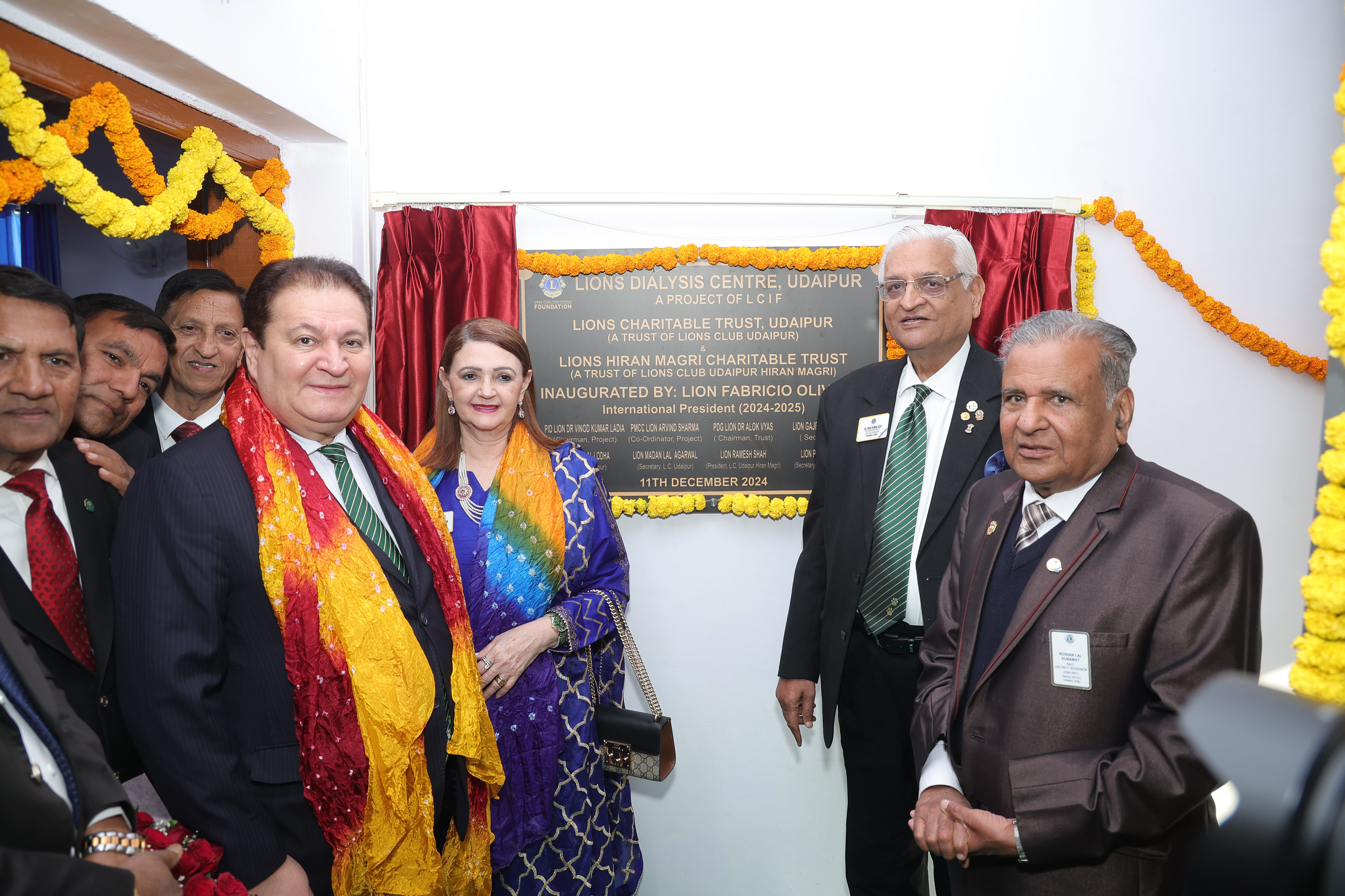 Lions Club International President Inaugurates Lions Dialysis Center