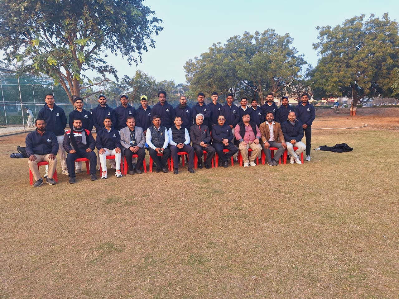 Vikrant University Cricket Team Receives Best Wishes for West Zone Inter-University Tournament