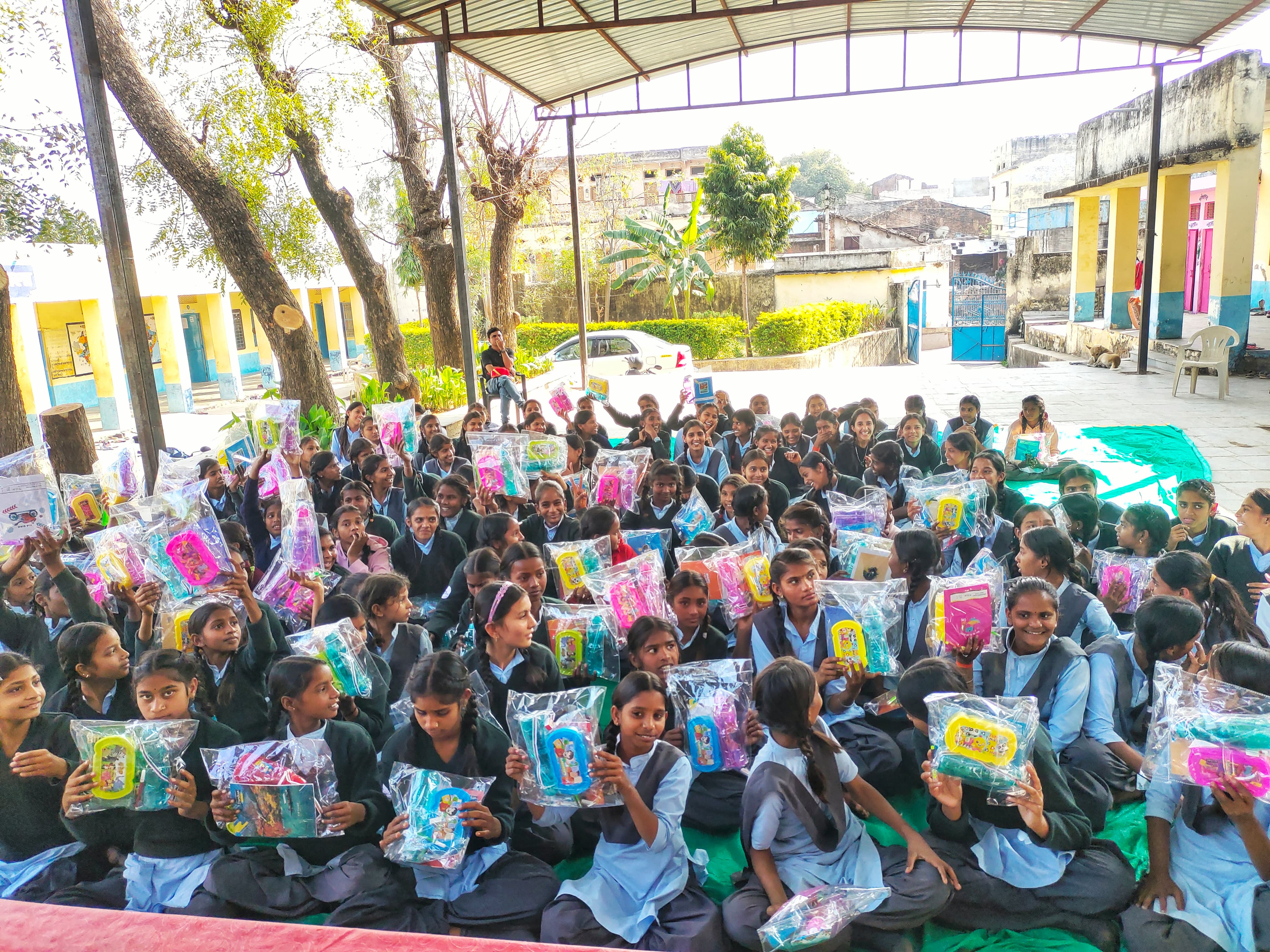 Jay Eklingnath National Service Organization Distributes Over 100 Education Kits in Ginga, Adopts Two School Girls