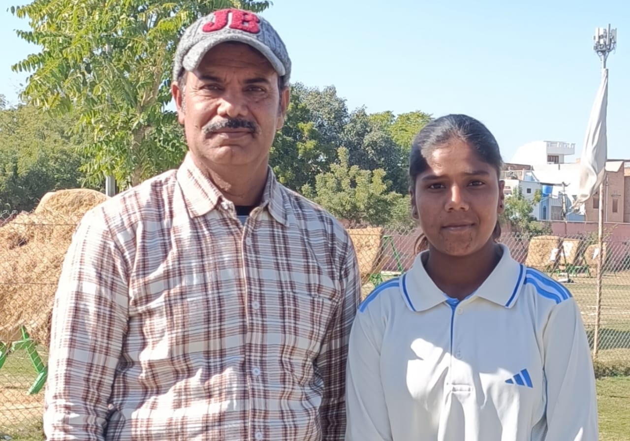 धार की डाली गमेती का राष्ट्रीय विद्यालय क्रिकेट प्रतियोगिता में चयन