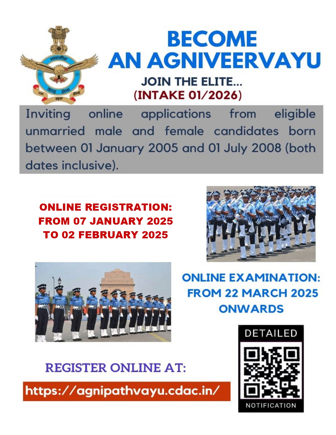 Indian Air Force Agniveer Recruitment Registration Extended to February 2nd