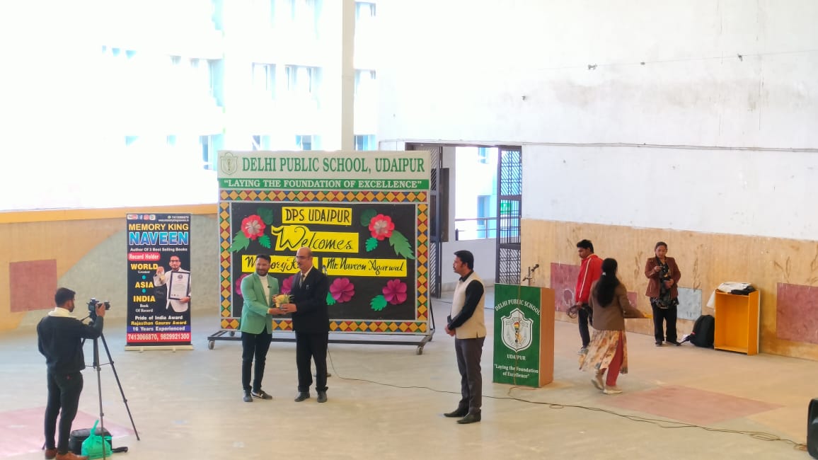Memory King Teaches Students of DPS Udaipur Memory Techniques