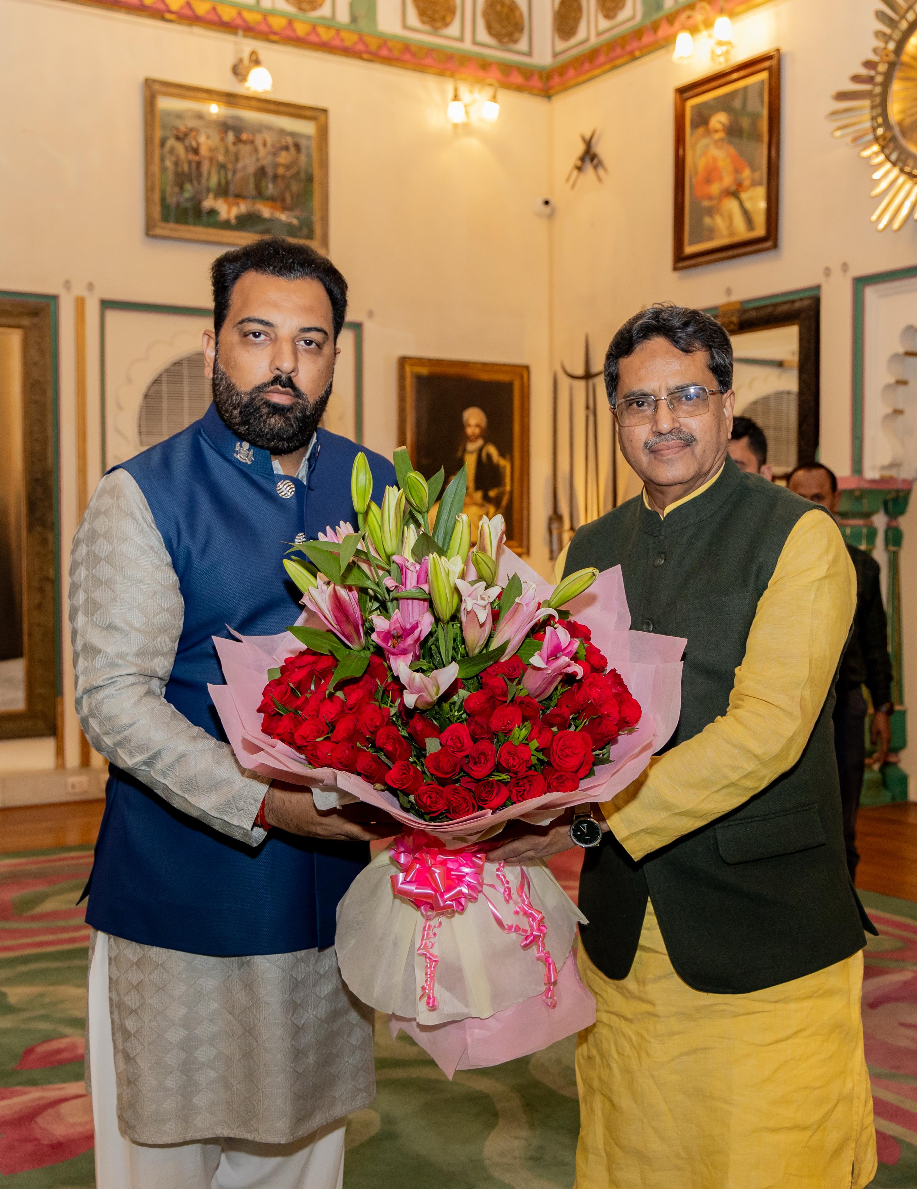 Dr. Lakshyaraj Singh and Tripura Chief Minister Saha Meet for Courtesy Visit, Discuss Various Issues