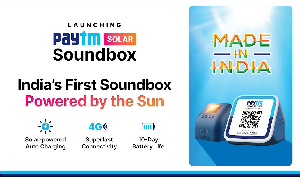 Paytm Launches India’s First Solar Soundbox for Merchants