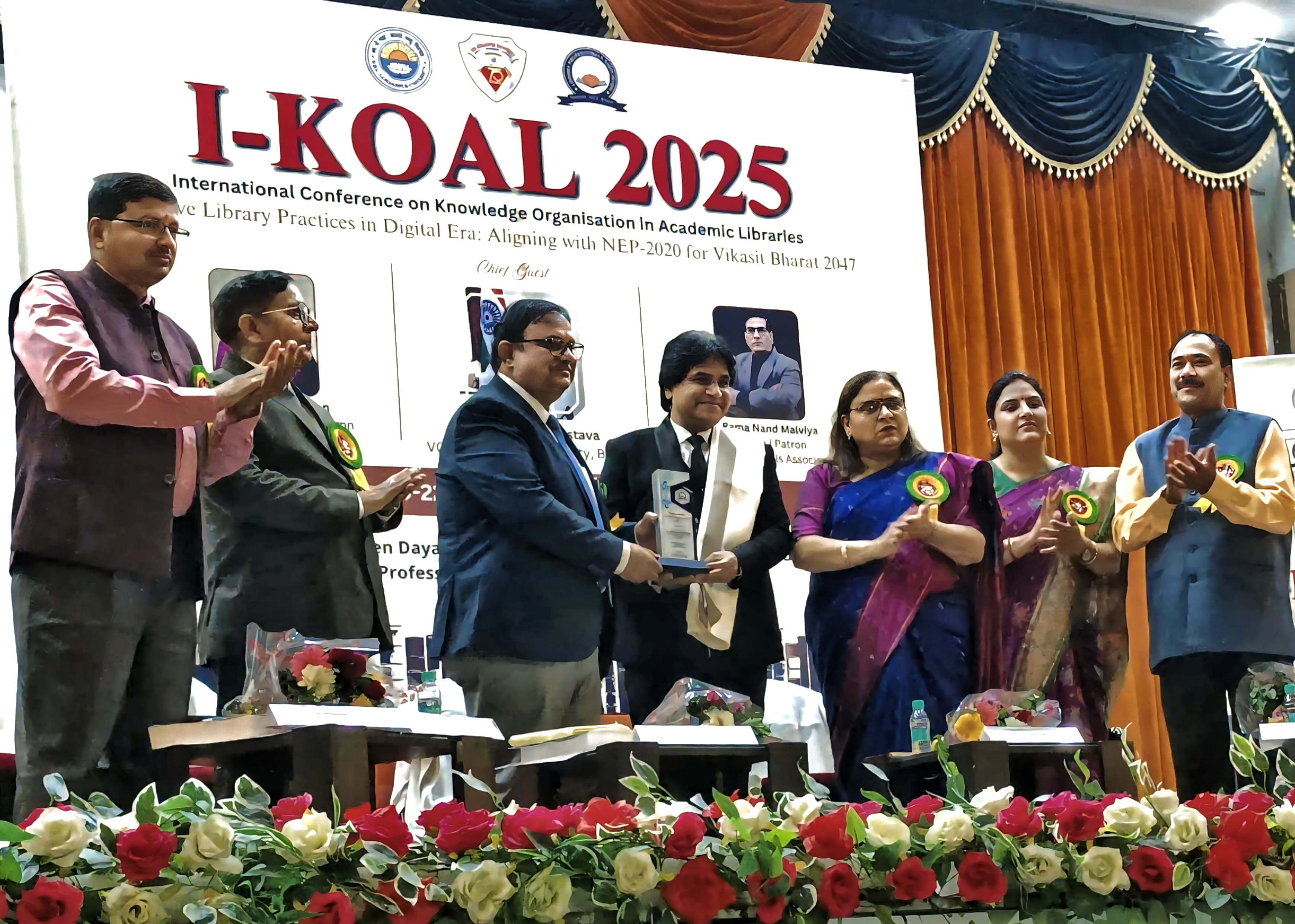 Dr. Deepak Kumar Shrivastava Honored with the Best Public Librarian