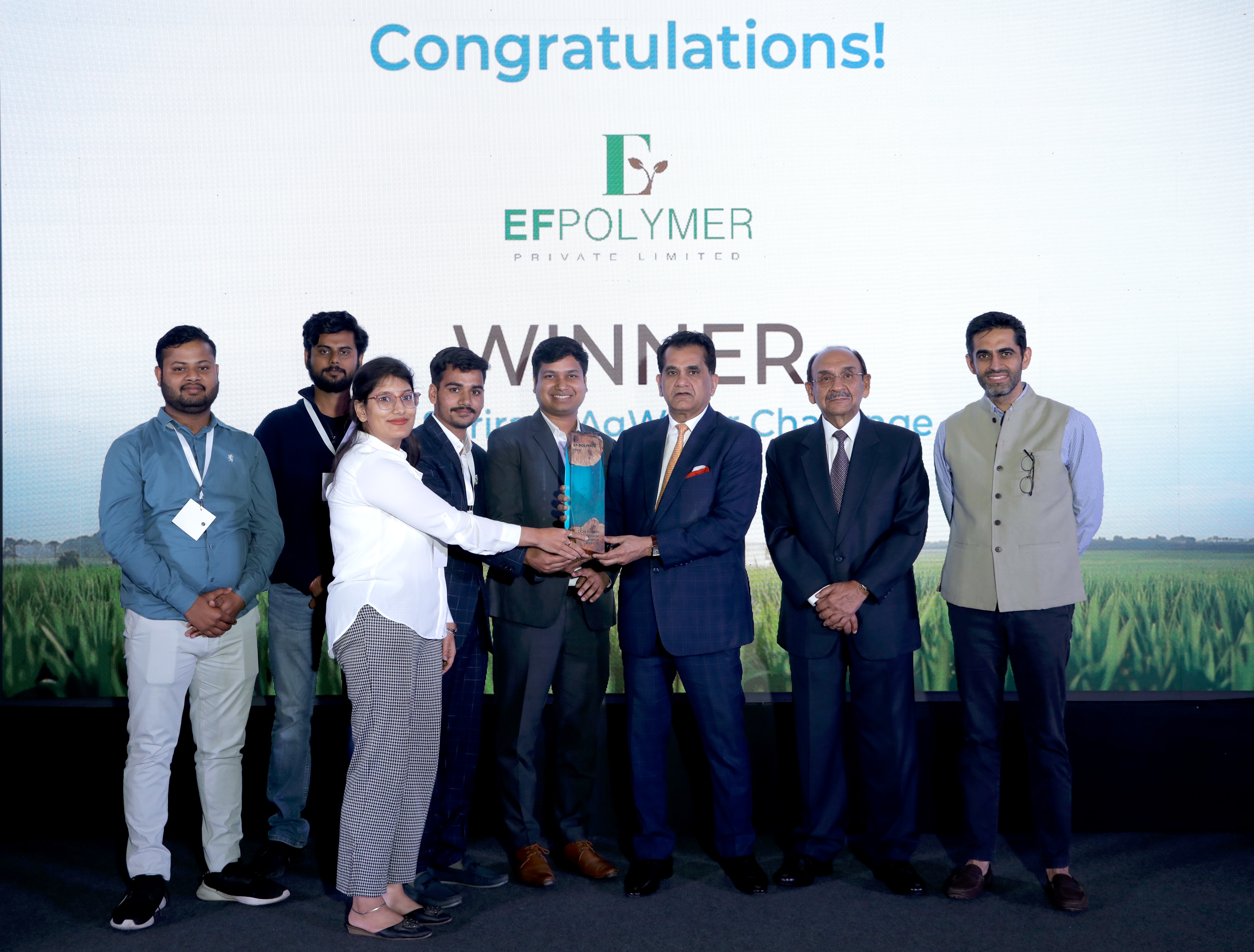 EF Polymer Awarded INR 2 Crores as Winner of The/Nudge Prize: DCM Shriram AgWater Challenge