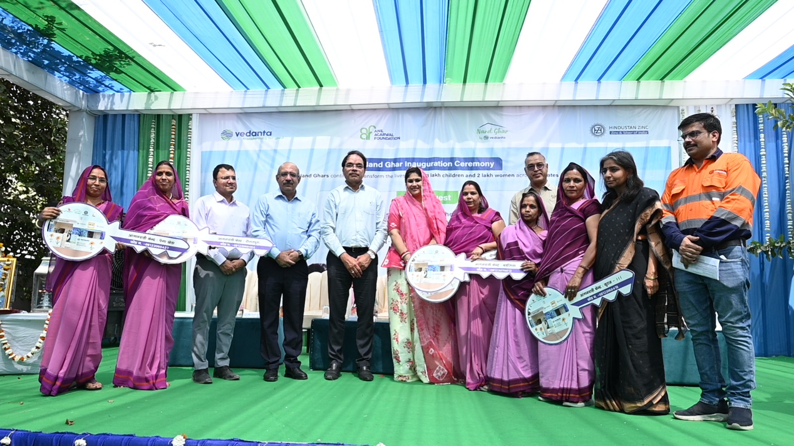 Hindustan Zinc Inaugurates 70 New Nand Ghars in Rajsamand, 101 Nand Ghars Established This Year