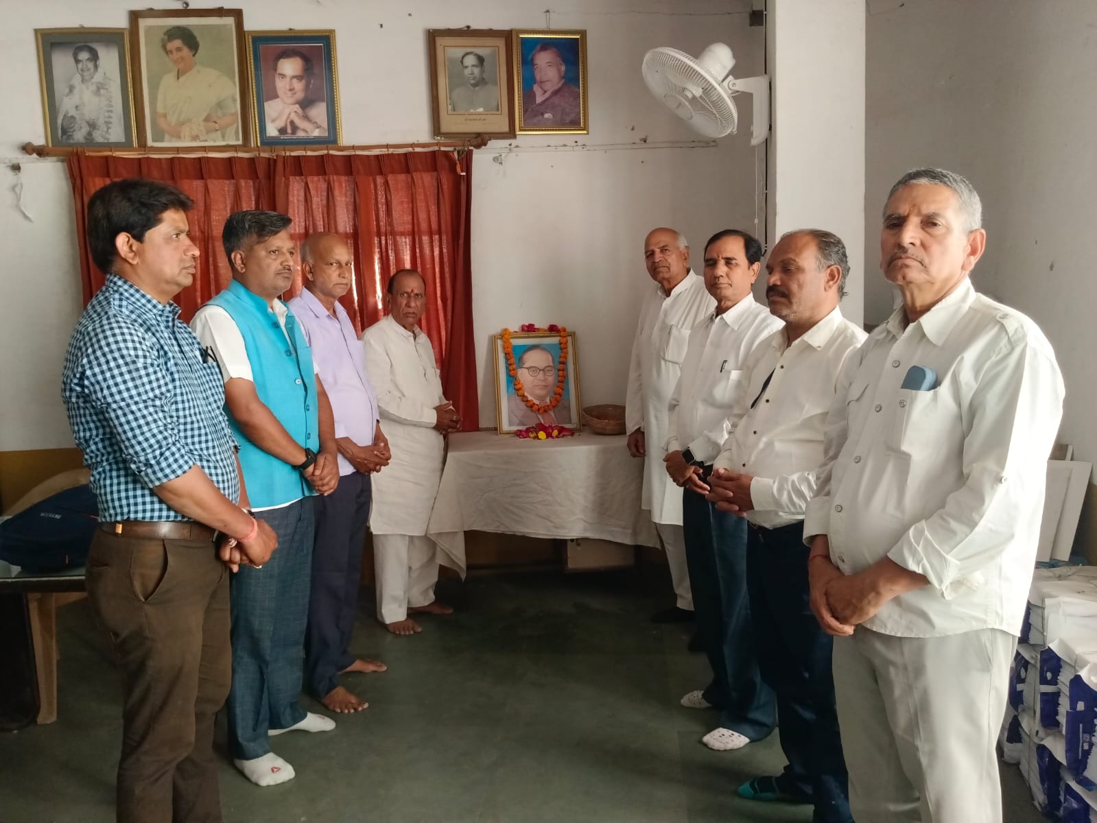 Ambedkar Jayanti Celebrated at Congress Office
