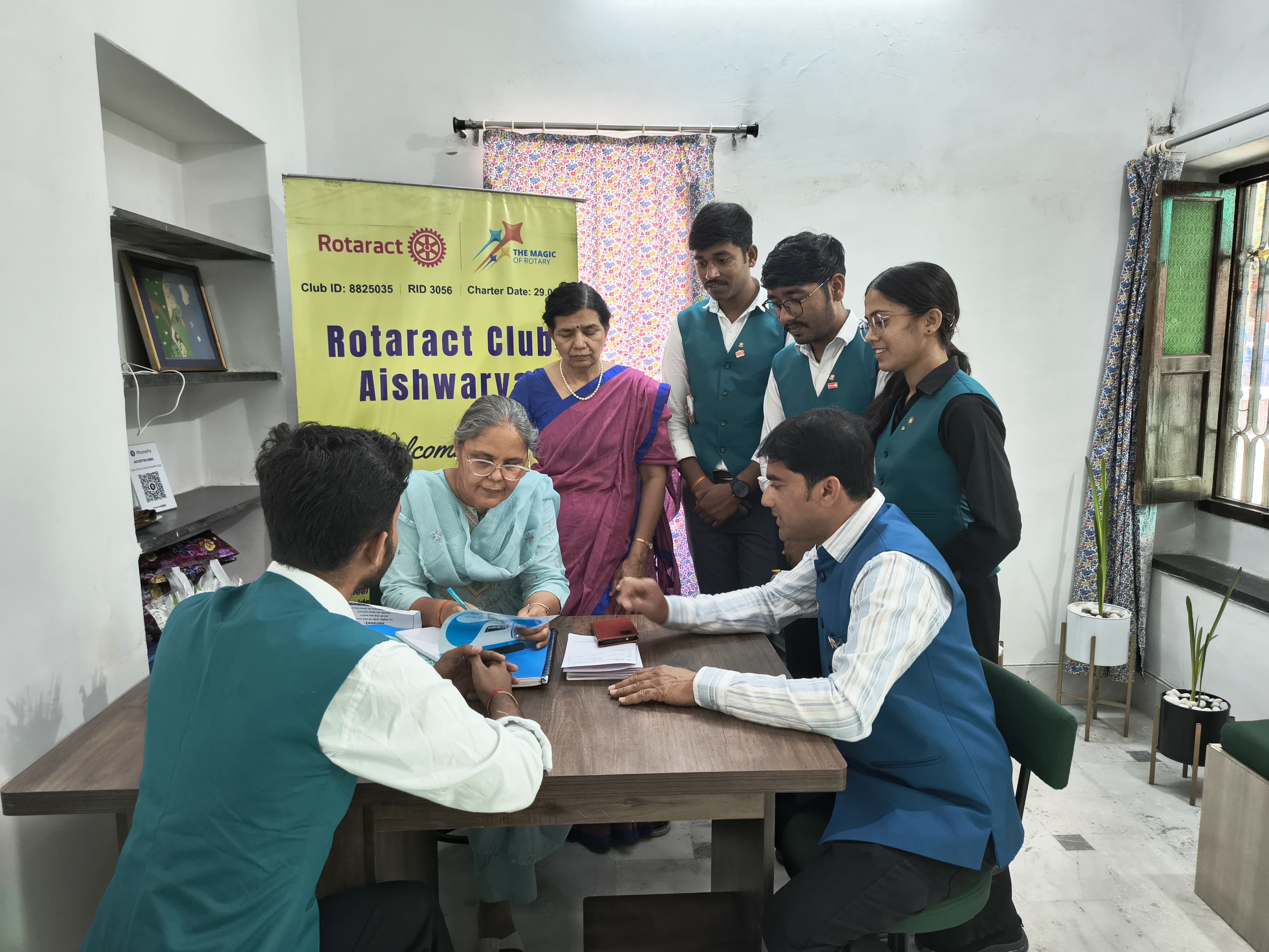 रोटरेक्ट क्लब ऑफ ऐश्वर्या और प्रकृति द वेलनेस पॉइंट के बीच एक वर्ष के लिए ऐमओयू