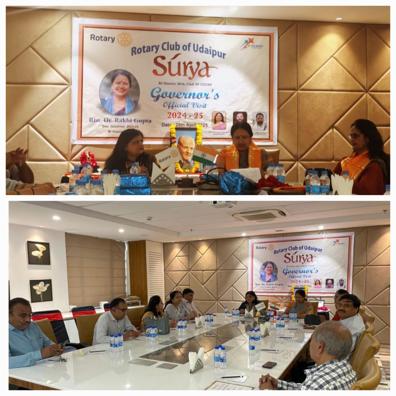 Rotary Club Surya Shares Service Initiatives with District Governor Rakhi Gupta