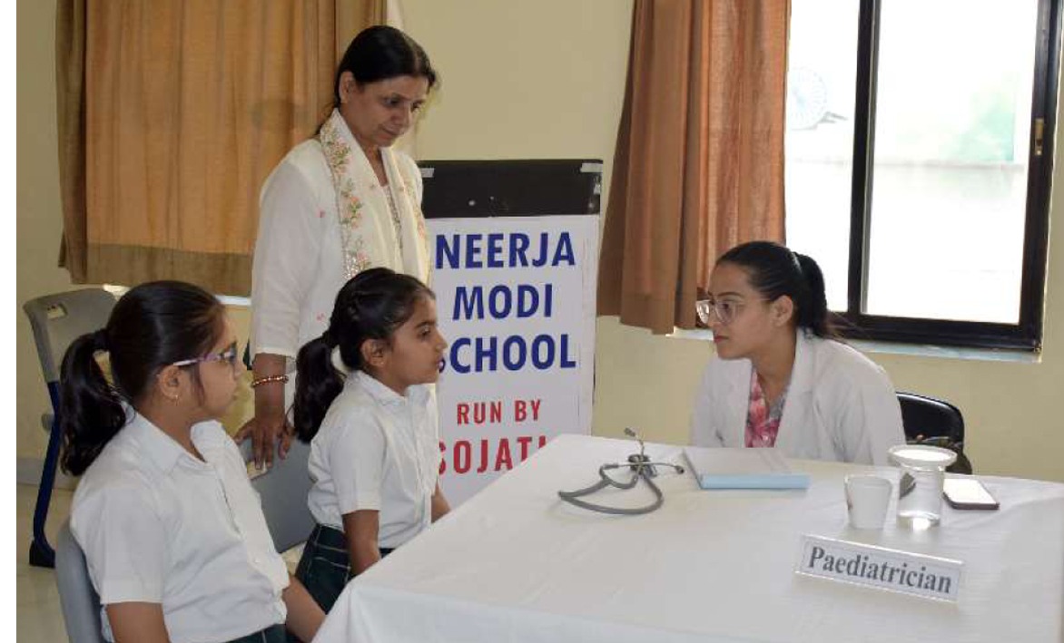 ###Health Checkup Camp Organized at Neerja Modi School