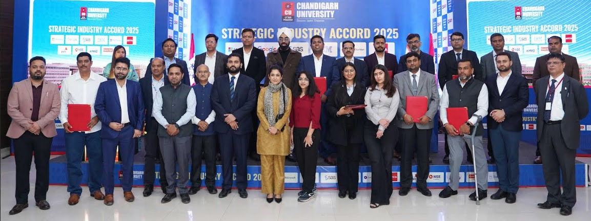 Chandigarh University Lucknow Signs MoU with Top 24 Global and Indian Multinational Companies
