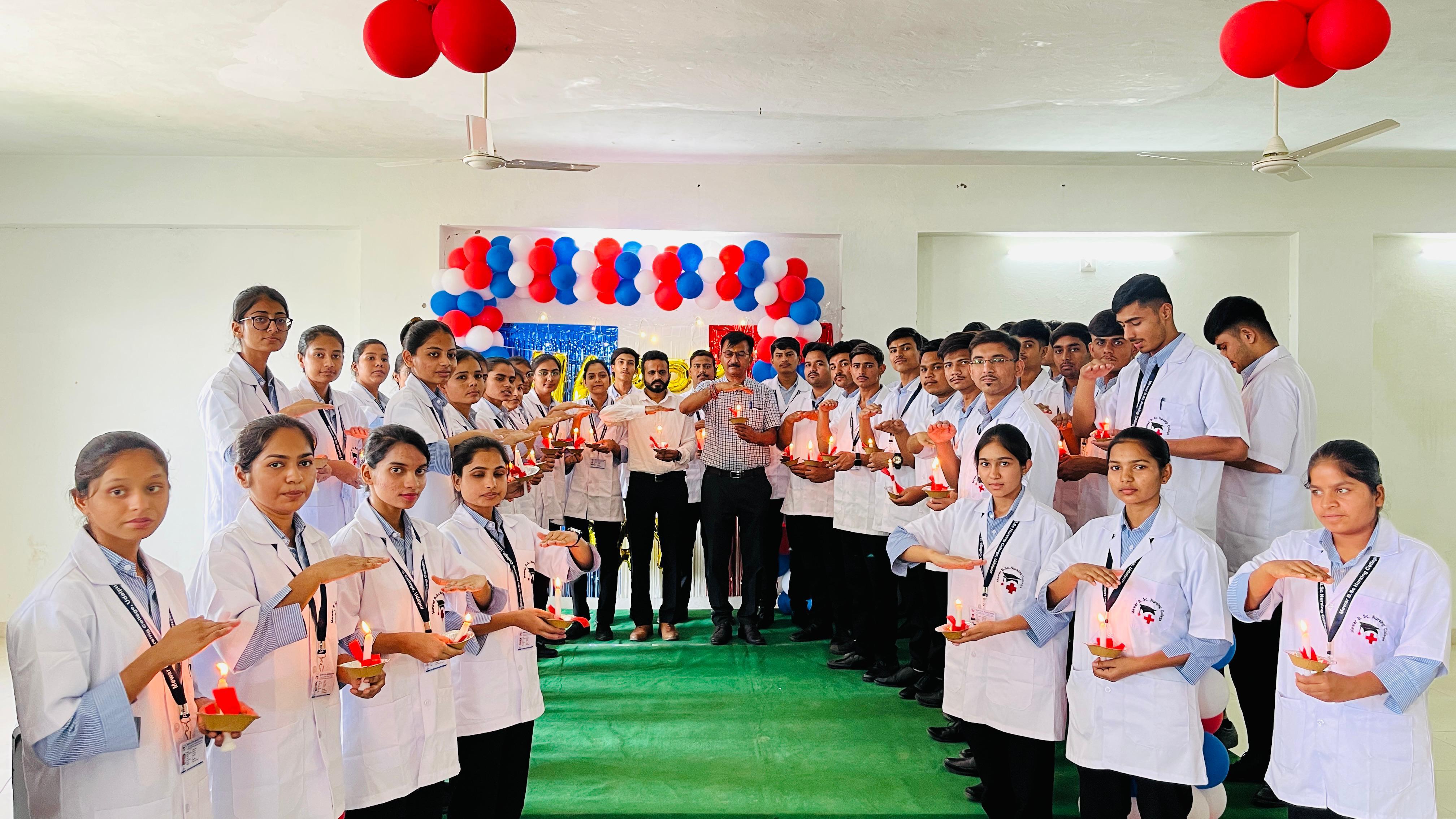 Varied Events Held on Nursing Day at Mewar B.Sc. Nursing College