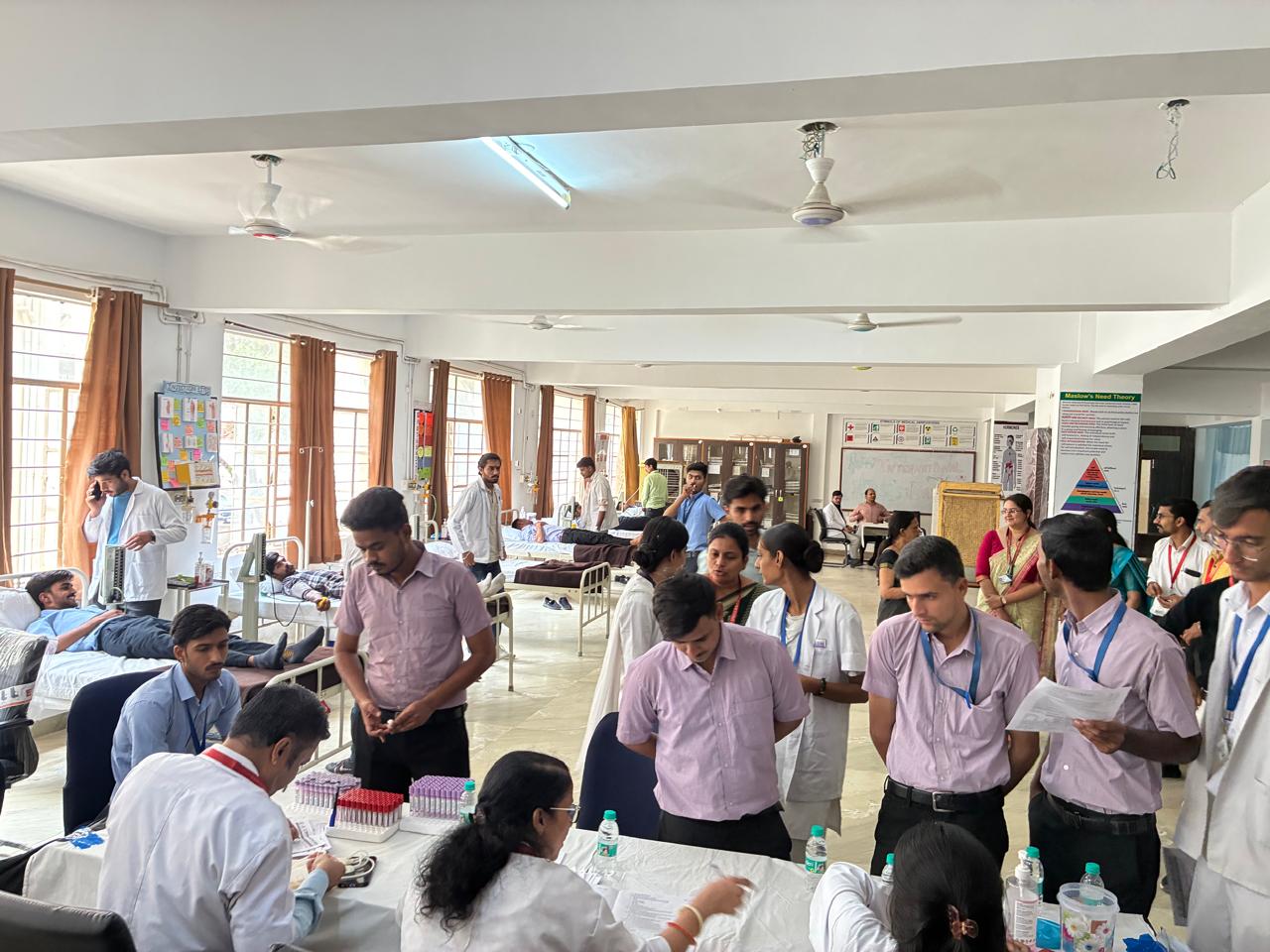 ### Voluntary Blood Donation Camp on International Nurses Day at Geetanjali College and School of Nursing