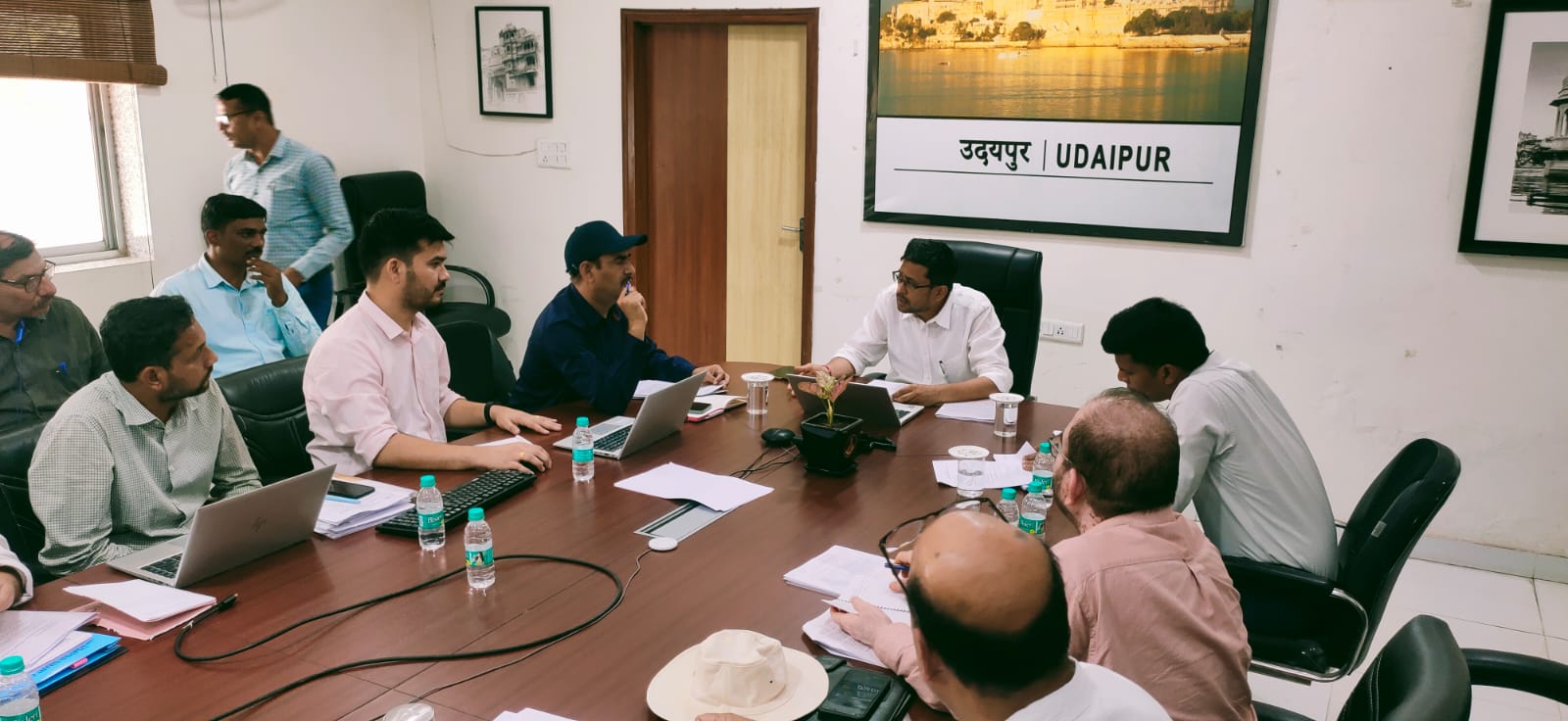 स्मार्ट सिटी के कार्यों के हस्तांतरण को लेकर ट्राय पार्टी एग्रीमेंट पर चर्चा
