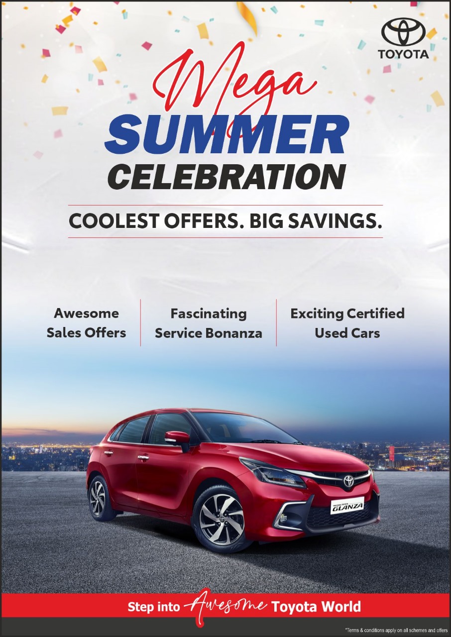 Toyota Kirloskar Motor Announces, ‘Mega Summer Celebration’