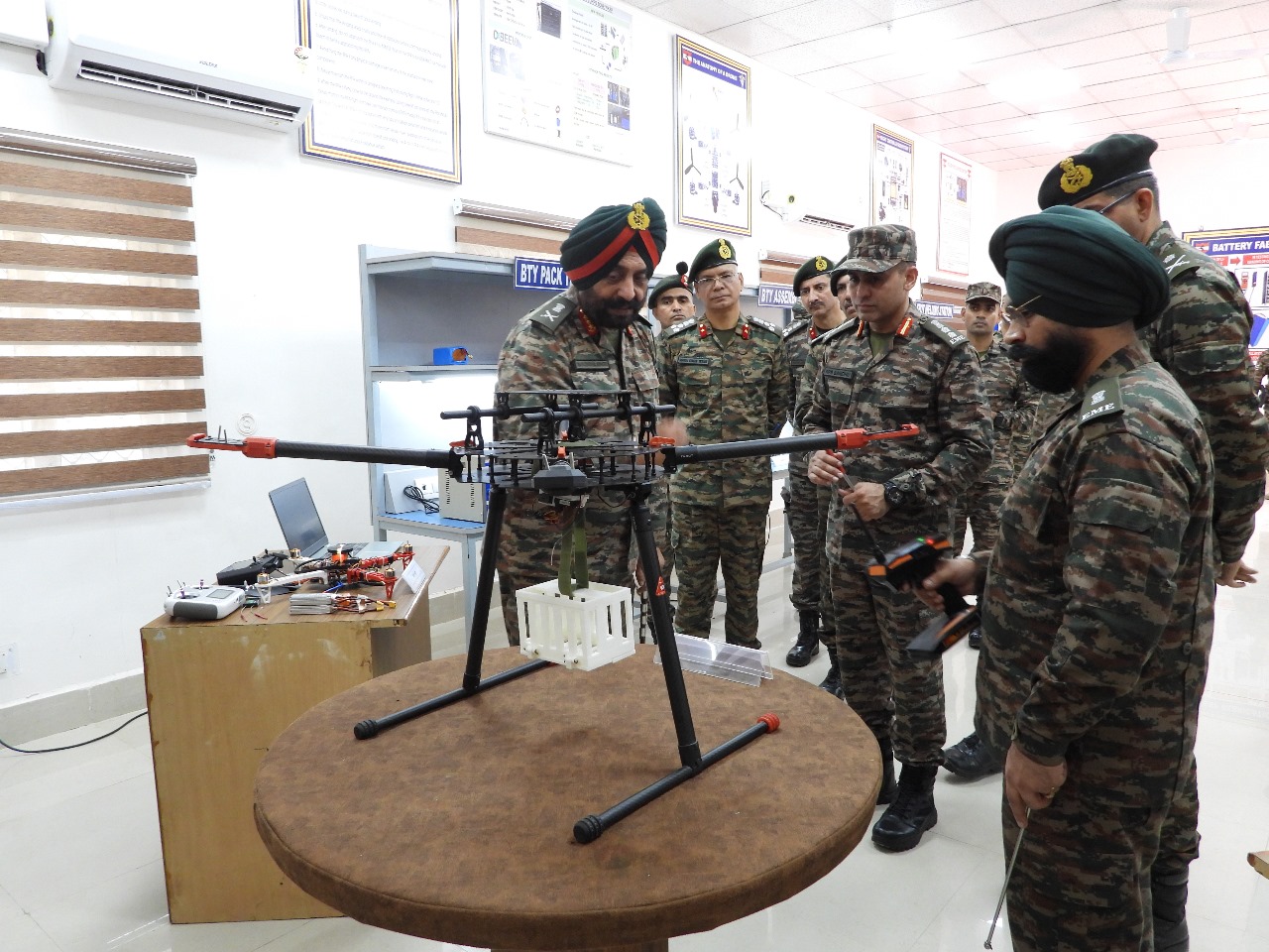 SOUTH WESTERN ARMY COMMANDER VISITS SURATGARH MILITARY STATION