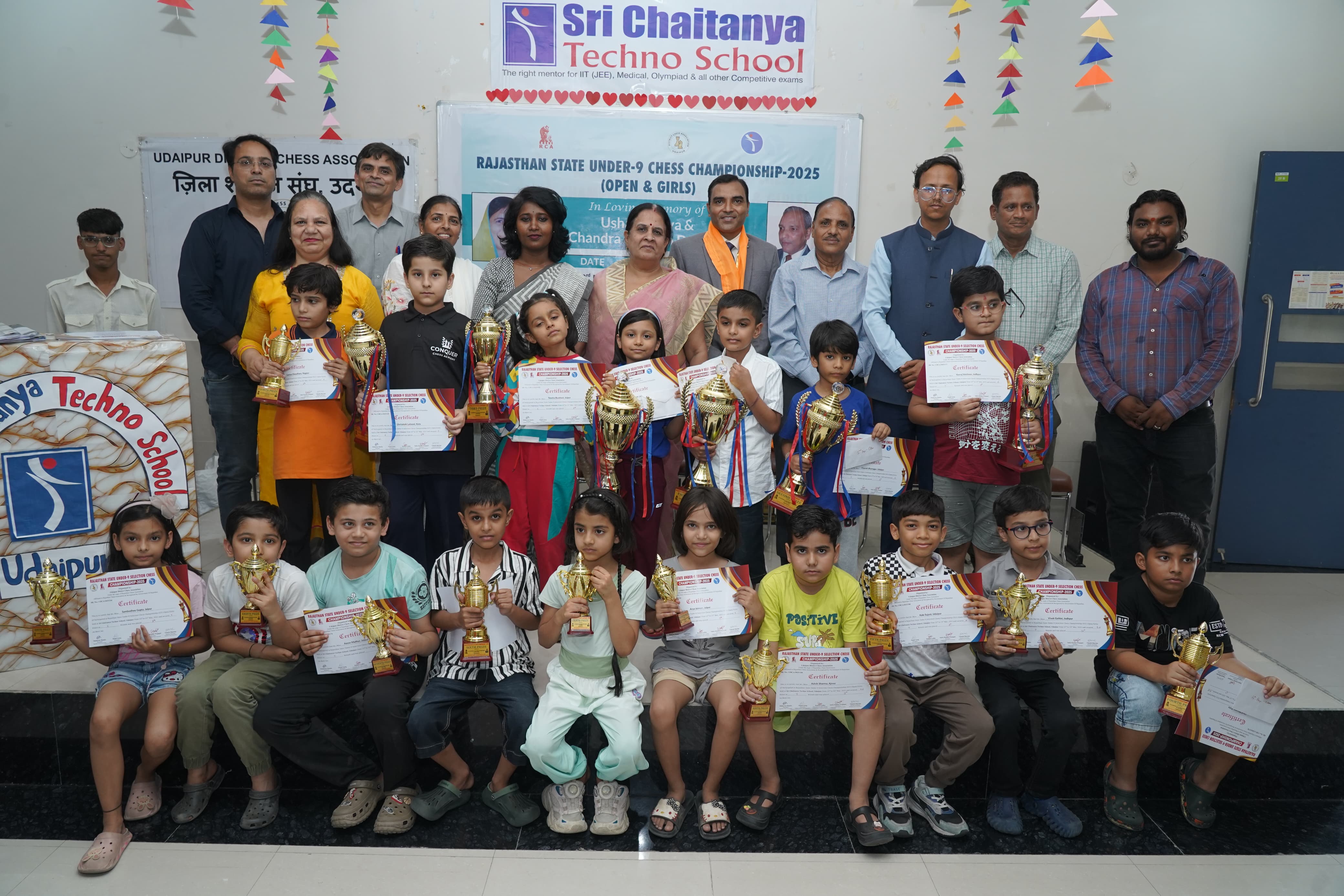 Rajasthan Under-9 Chess Championship: Abhivadan from Dausa and Shreyanshi from Jaipur Emerge Winners
