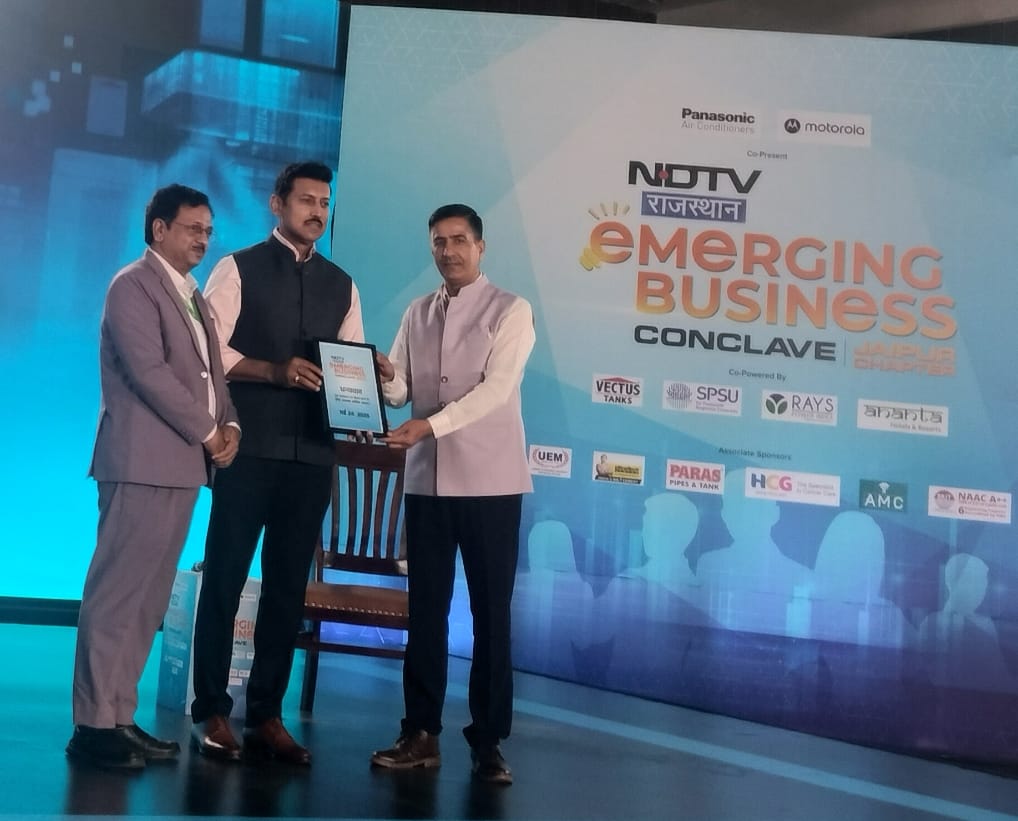 SPSU Shines at NDTV Rajasthan Business Conclave