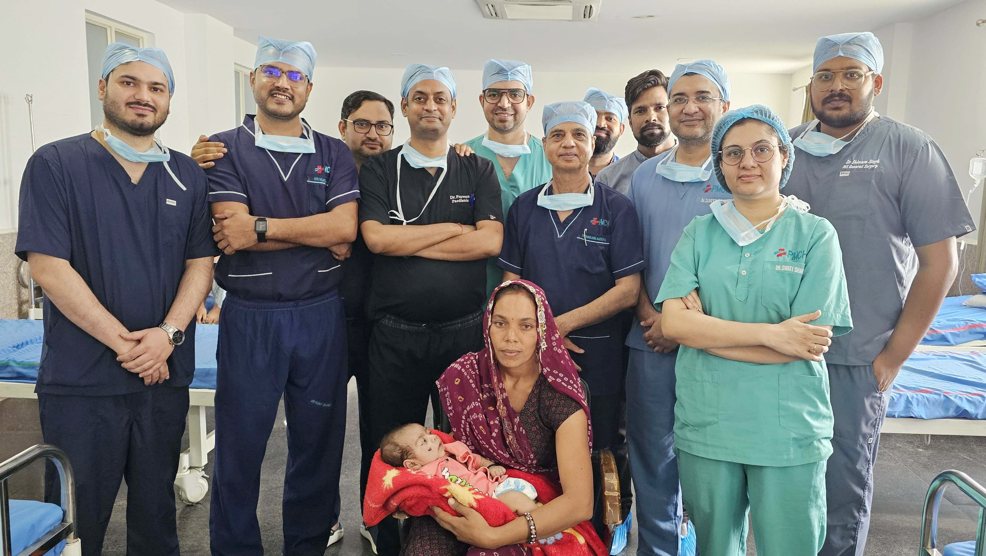 पीएमसीएच में सबसे कम उम्र 42 दिन के शिशु के दुर्लभ मेलानोटिक न्यूरोएक्टोडर्मल ट्यूमर ऑफ इन्फैंसी की सफल सर्जरी
