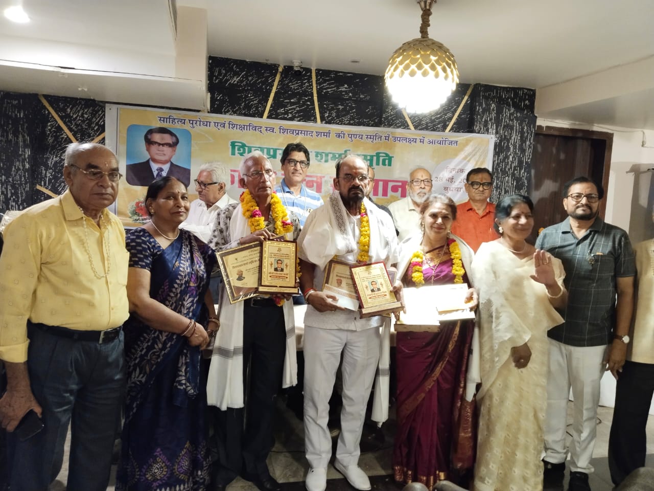 Writer Shantey, Dr. Krishna, and Artist Brijraj Honored with Kavya Ratna Award