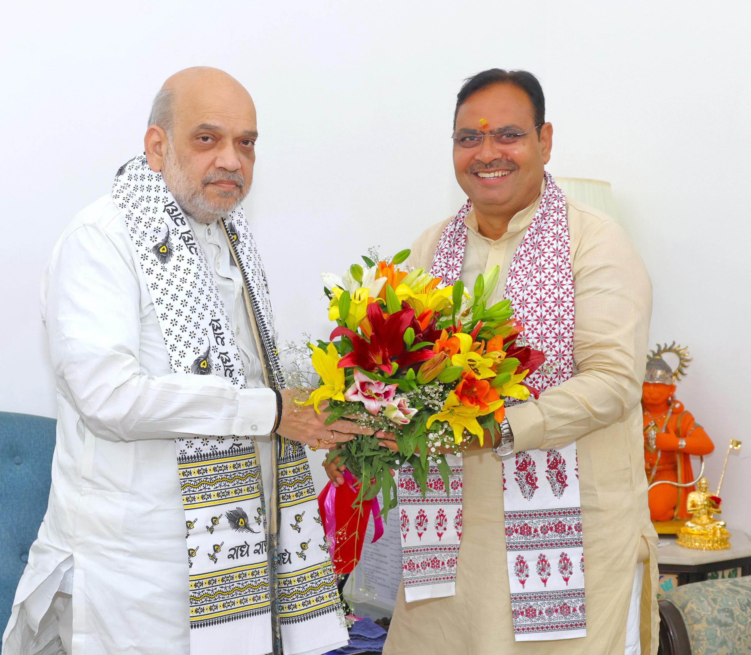 CM Bhajanlal Meets Union Ministers in Delhi