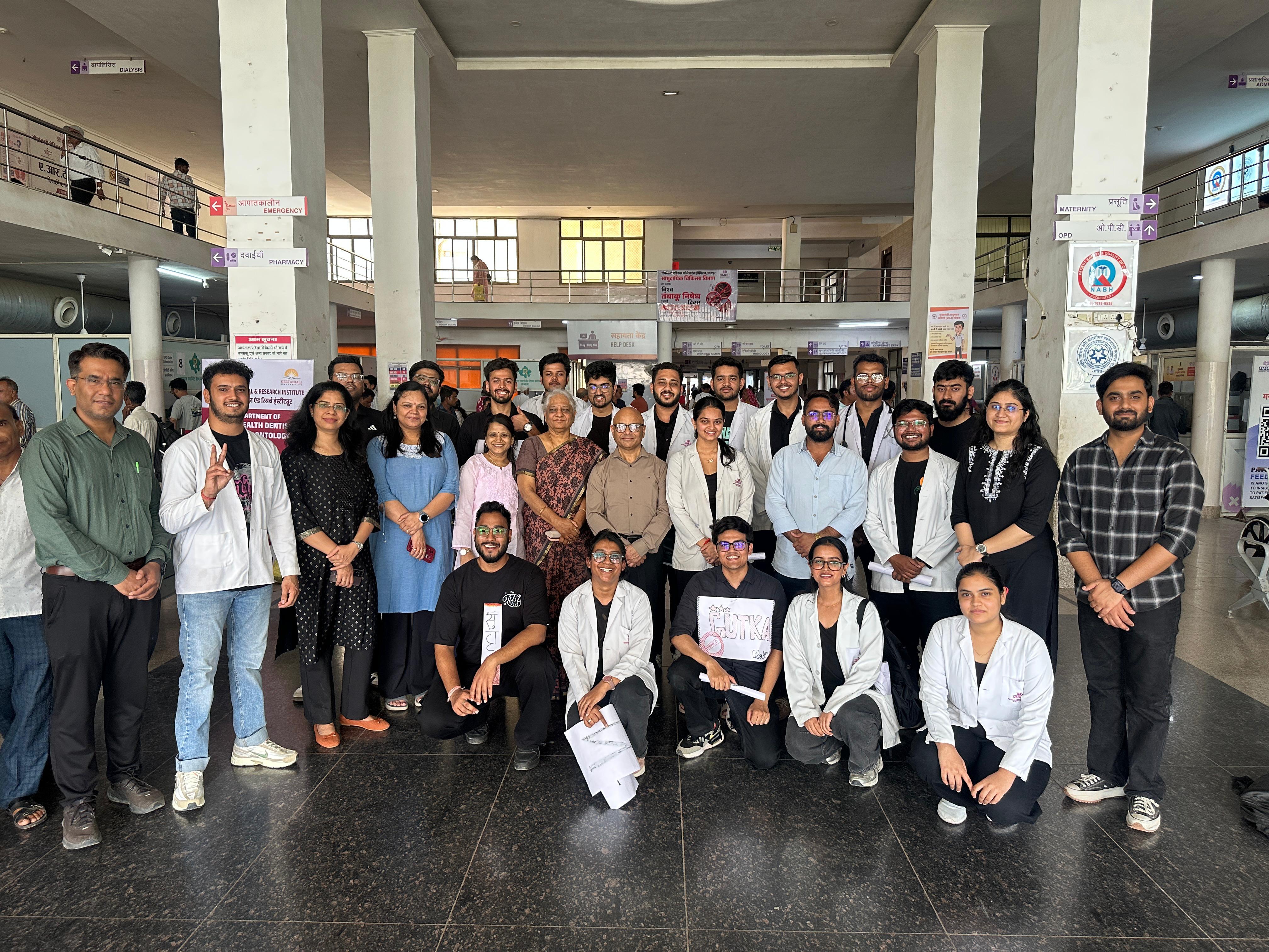 Street Play Organized at Geetanjali Medical College on World No Tobacco Day