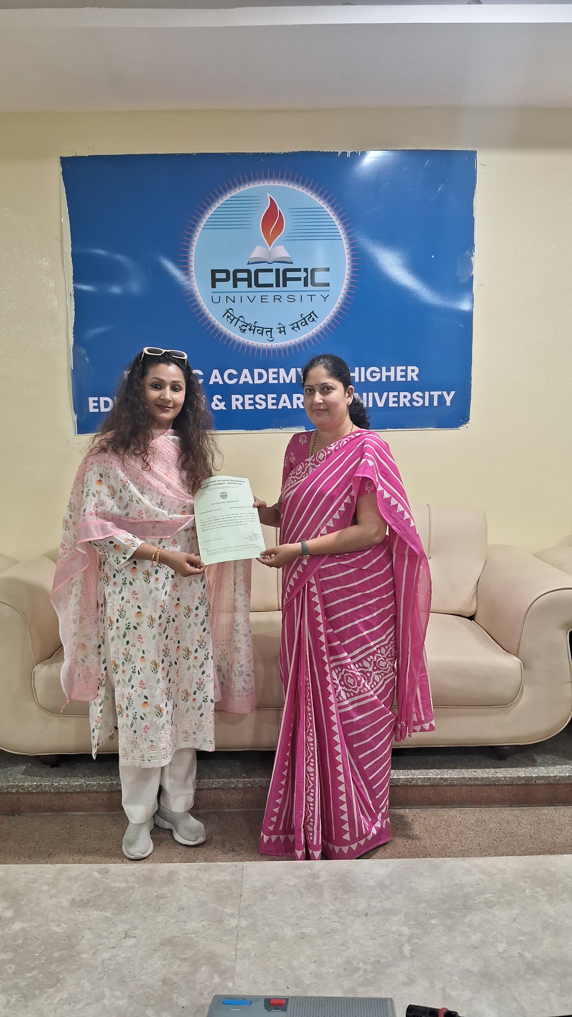 Richa Sharma Awarded Ph.D. from Pacific University