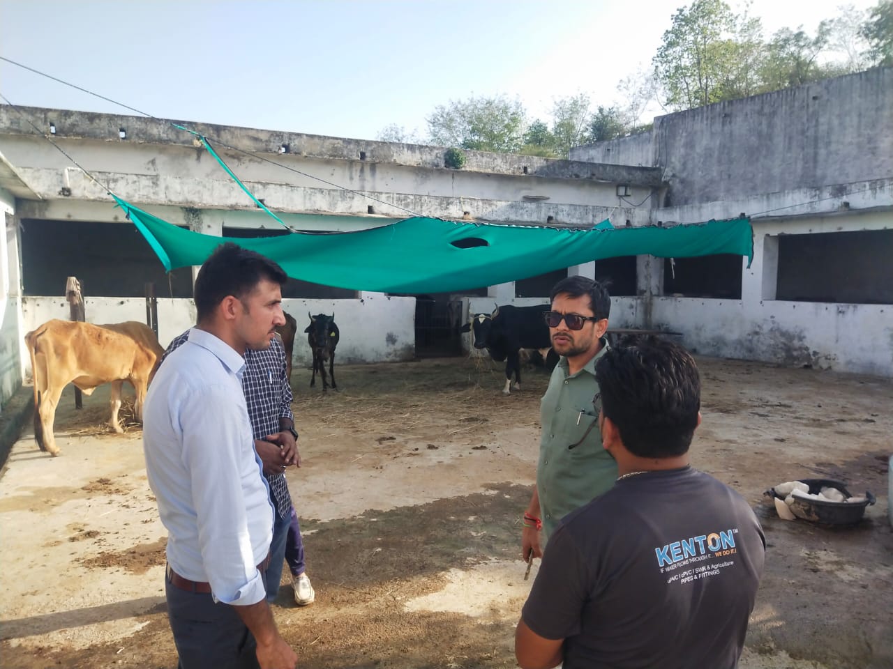 जिला कलक्टर ने किया सायरा क्षेत्र का दौरा गौशाला में वंदे गंगा अभियान गतिविधियों का अवलोकन