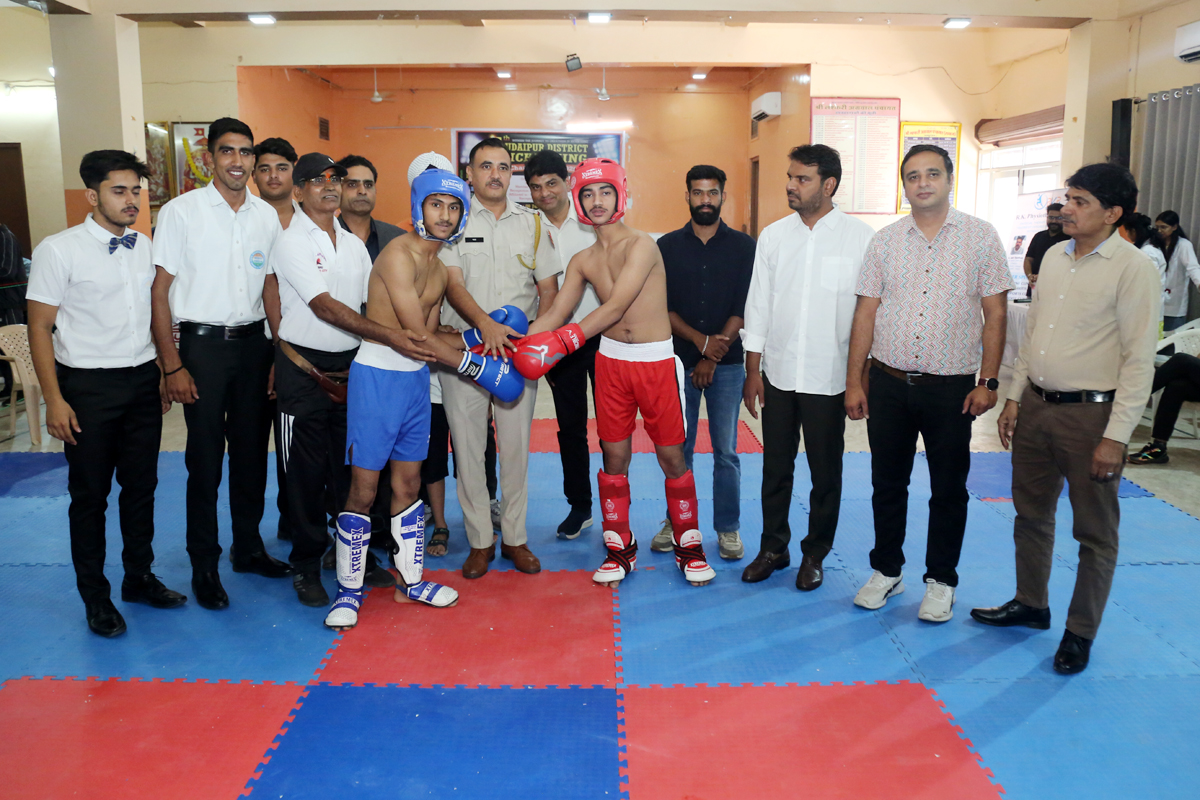 ### 5th District Kickboxing Championship Concludes, Udaipur Martial Arts Team Crowned Champions