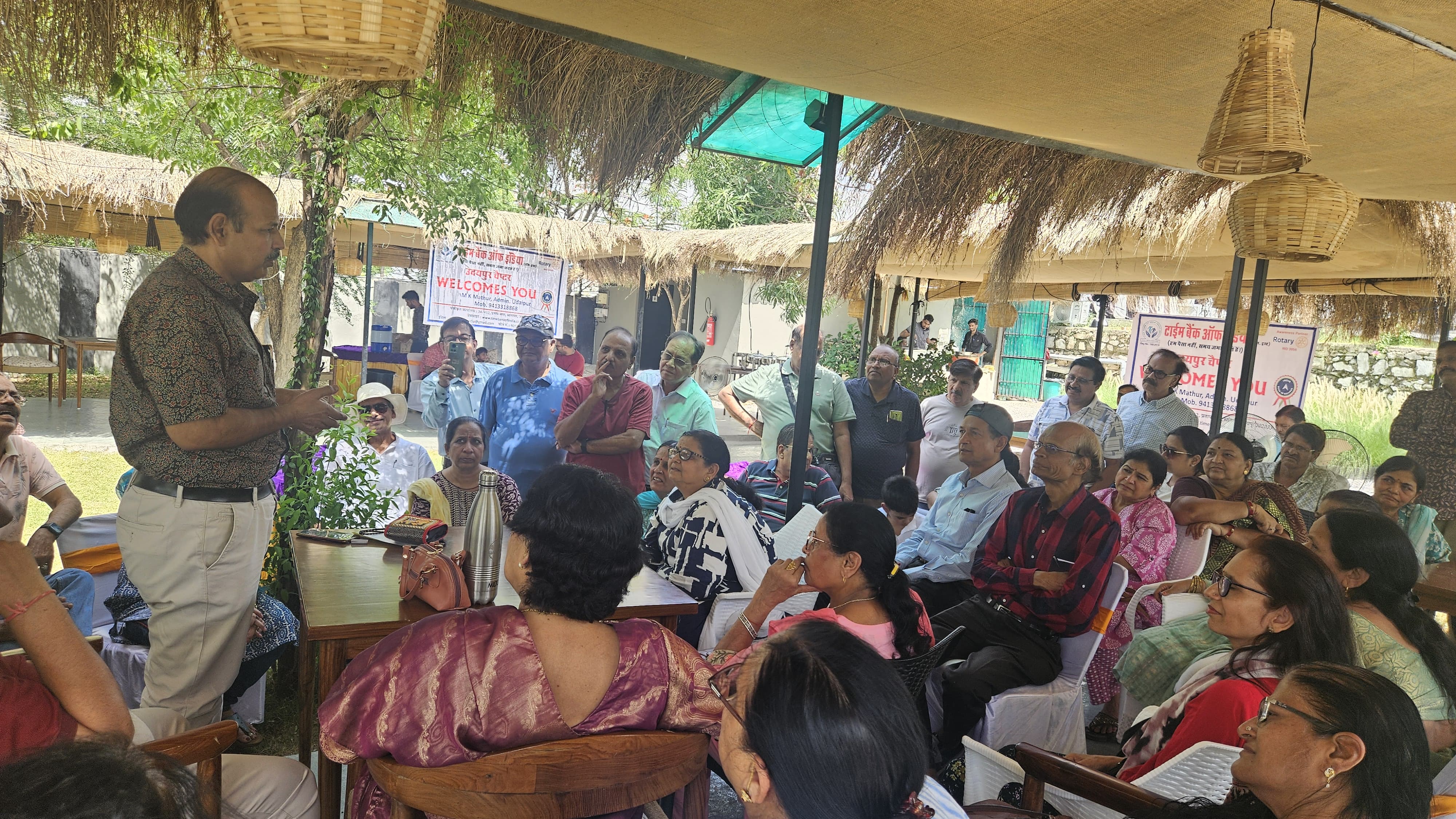 टाइम बैंक ऑफ इंडिया उदयपुर चैप्टर की मासिक बैठक एवं पिकनिक बड़ी स्थित मीड़वास रिसोर्ट में आयोजित